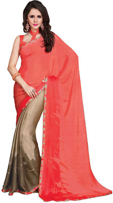 

Indian Wear Online Printed Fashion Pure Chiffon Saree(Multicolor), Multicolor552