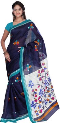 

Aashritha Printed Fashion Art Silk Saree(Blue)