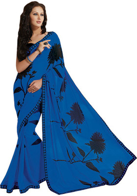 

Indian Wear Online Printed Fashion Pure Chiffon Saree(Multicolor), Multicolor529