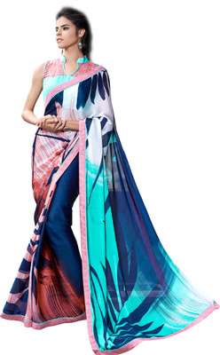 

Brijraj Printed Fashion Satin Saree(Multicolor)