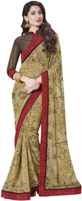 

Desi Butik Embroidered Fashion Georgette Saree(Multicolor)