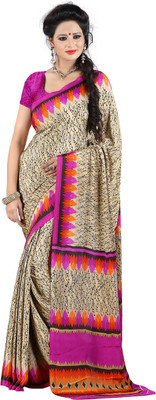 

Khushali Self Design, Printed Fashion Silk, Crepe Saree(Multicolor)