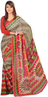 

Party Wear Dresses Printed Fashion Art Silk Saree(Multicolor), Multicolor295