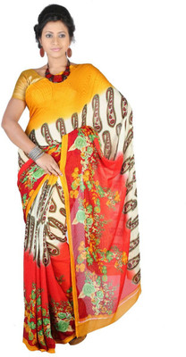 

Hawai Printed Daily Wear Georgette Saree(Multicolor)