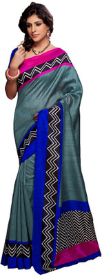 

Shree Vardhman Printed Bollywood Art Silk Saree(Multicolor), Blue;pink;marine blue