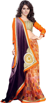 

Stylezone Printed Bollywood Georgette Saree(Multicolor)