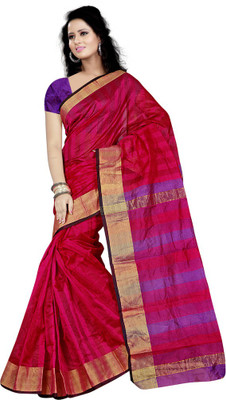 

Indian Wear Online Printed Fashion Art Silk Saree(Pink)