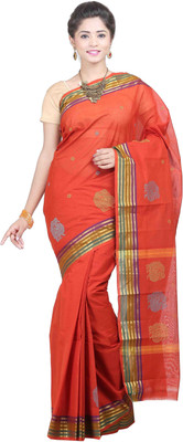 

Goodway Embroidered Madurai Cotton Saree(Brown)