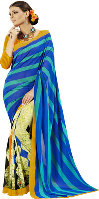 

Khoobee Self Design, Printed Fashion Georgette Saree(Green, Blue, Beige, Yellow, Orange, Multicolor), Beige;blue;green;multicolor;orange;yellow
