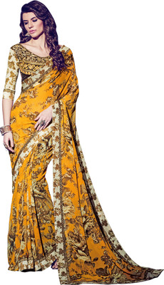 

Khushali Self Design, Printed Fashion Georgette Saree(Yellow, Multicolor), Multicolor;yellow