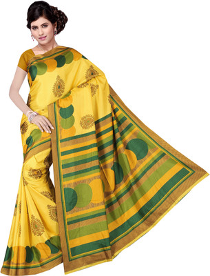 

Khoobee Self Design, Printed Fashion Art Silk Saree(Yellow, Multicolor), Multicolor;yellow
