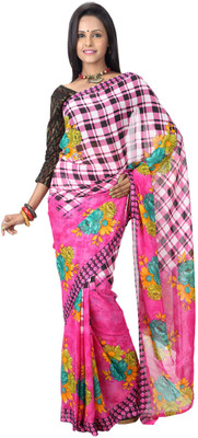 

Hawai Printed Fashion Georgette Saree(Multicolor)