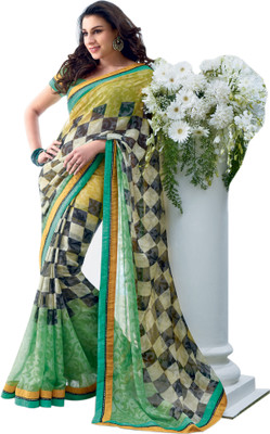 

Vishal Printed Fashion Chiffon Saree(Green)