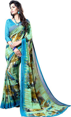 

Jiya Self Design, Printed Fashion Georgette Saree(Multicolor)