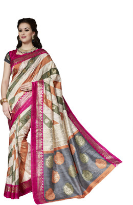 

Bhavi Printed Fashion Art Silk Saree(Multicolor)