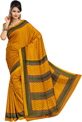 Sunaina Printed Fashion Art Silk Saree(Multicolor)