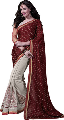 

Parisha Embroidered Fashion Georgette Saree(Multicolor)