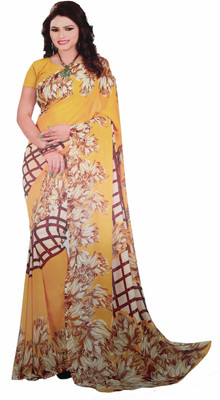 

Aarti Apparels Printed Fashion Chiffon Saree(Yellow)