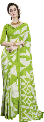 

Parisha Printed Fashion Georgette Saree(Light Green, Multicolor)