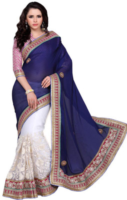 

Khushali Self Design, Embroidered, Embellished Fashion Net, Chiffon Saree(Blue, White, Pink, Multicolor), Blue;multicolor;pink;white