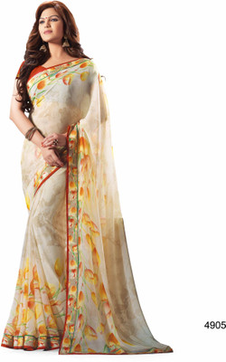 

Ridham Sarees Printed Fashion Georgette Saree(Multicolor)