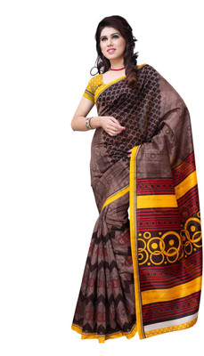 

JTInternational Printed Fashion Handloom Art Silk Saree(Multicolor)