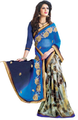 

Ridham Sarees Embroidered Fashion Handloom Georgette Saree(Multicolor)