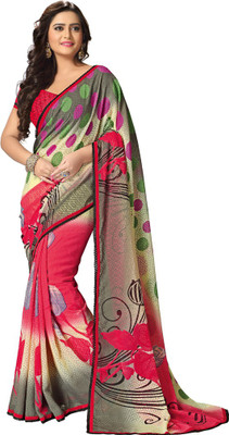 

Saara Printed Fashion Georgette Saree(Multicolor), Multicolour