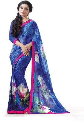 

Ridham Sarees Printed Fashion Handloom Georgette Saree(Multicolor)
