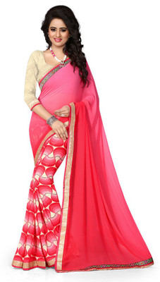 

Style U Self Design Bollywood Georgette Saree(Pink)