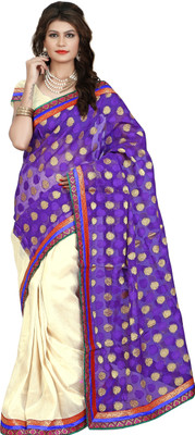 

Weavedeal Embellished Banarasi Art Silk Saree(Blue)