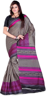 

Cenizas Printed Fashion Art Silk Saree(Multicolor), Pink
