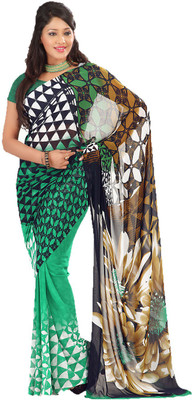 

Indian Wear Online Printed Fashion Art Silk Saree(Multicolor), Multicolor136
