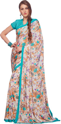 

Hi-Choice Printed Fashion Crepe Saree(Multicolor