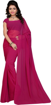 

Surupta Solid Fashion Georgette Saree(Red), Maroon