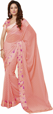 

Vishal Self Design Bollywood Georgette Saree(Red)