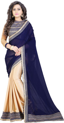 jayant creation Embroidered Bollywood Chiffon Saree(Multicolor)