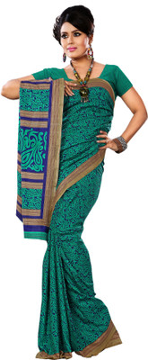 

Sunaina Printed Mysore Art Silk Saree(Green)