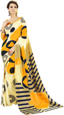 

Khushali Self Design, Printed Fashion Georgette Saree(Yellow, Multicolor), Multicolor;yellow