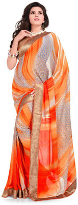 

Desi Look Self Design Fashion Georgette Saree(Orange)