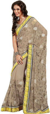 

Indian Wear Online Printed Fashion Pure Chiffon Saree(Multicolor), Multicolor428