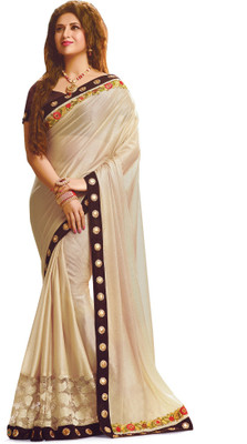

Ridham Sarees Embroidered, Embellished Bollywood Lycra Saree(Multicolor)