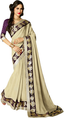 

Vishal Printed, Embroidered Fashion Georgette Saree(Beige)