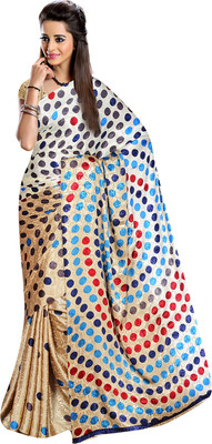 

Khoobee Self Design, Printed Fashion Jacquard Saree(Beige, Multicolor)