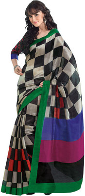 

Party Wear Dresses Printed Fashion Cotton Saree(Multicolor)