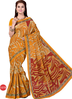 

Hi-Choice Self Design Fashion Cotton Saree(Mustard)