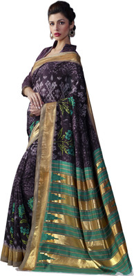 

Sunaina Printed Fashion Cotton Linen Blend Saree(Multicolor)