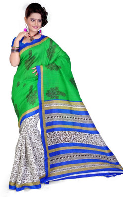 

Cenizas Printed Fashion Cotton Saree(Multicolor), Blue