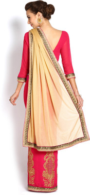 

Soch Embroidered Fashion Chiffon Saree(Pink)
