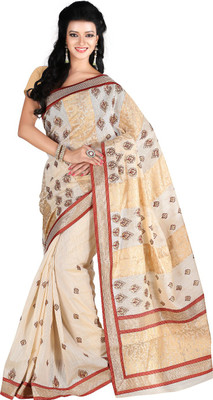 

Roopkala Silks Woven Banarasi Banarasi Silk Saree(Beige)